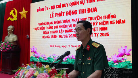 Vĩnh Long: Phát động đợt thi đua cao điểm mừng Đảng, mừng xuân Ất Tỵ năm 2025