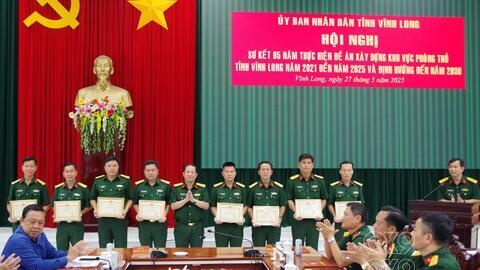 VĨNH LONG SƠ KẾT 05 NĂM THỰC HIỆN ĐỀ ÁN XÂY DỰNG KHU VỰC PHÒNG THỦ