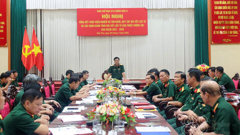 GIAI ĐOẠN 2021 - 2025, QUÂN KHU 9 QUY TẬP 1.228 HÀI CỐT LIỆT SĨ