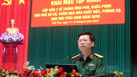 Cục Quân y tập huấn cấp cứu y tế khu vực phía Nam năm 2025