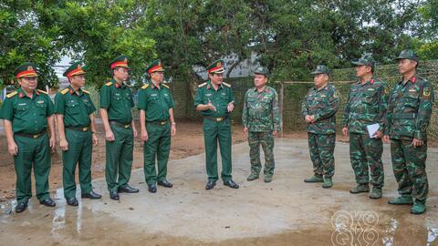 Quân khu kiểm tra công tác chuẩn bị diễn tập