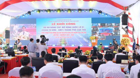 Cần Thơ khởi công, khánh thành 18 công trình chào mừng Đại hội