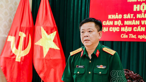 Tổng cục Hậu cần - Kỹ thuật khảo sát, nắm tình hình tại Cục Hậu cần – Kỹ thuật Quân khu 9
