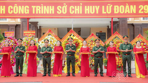 Khánh thành công trình Sở chỉ huy Lữ đoàn Thông tin 29