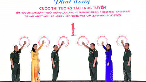 Sôi nổi cuộc thi tương tác trực tuyến tìm hiểu truyền thống LLVT Quân khu 9 và Hội LHPN Việt Nam