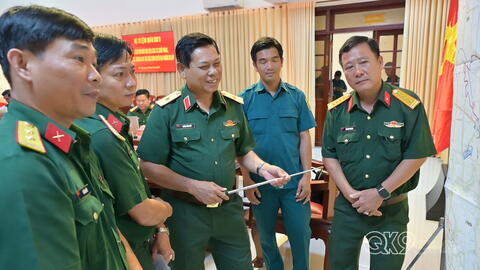 Quân khu kiểm tra, nắm tình hình tại Bộ CHQS TP.Cần Thơ