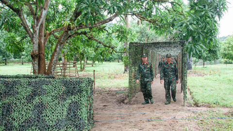 Quân khu khảo sát khu vực diễn tập CH-CQ 1 bên, 1 cấp năm 2025 tại Lữ đoàn Tăng thiết giáp 416