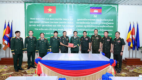 Ban Chỉ đạo 515 Quân khu 9:  Tiếp tục phối hợp quy tập, hồi hương hài cốt liệt sĩ trên nước bạn Campuchia