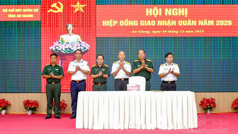 Tỉnh An Giang: Hiệp đồng giao nhận quân và huấn luyện Dự bị động viên năm 2026