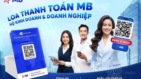 MB dẫn đầu thị phần loa thanh toán, trở thành lựa chọn số 1 của hộ kinh doanh và tiểu thương
