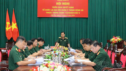 Quân khu 9: Tổ chức lại Đại đội Quân y thành Bệnh xá Trung đoàn 152