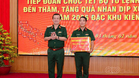 Đảng ủy – Bộ Tư lệnh Quân khu thăm, chúc Tết các đơn vị