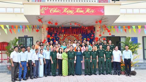 Đại tướng Nguyễn Trọng Nghĩa thăm, chúc Tết tại tỉnh Đồng Tháp