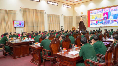 Bộ Quốc phòng giao ban đầu xuân