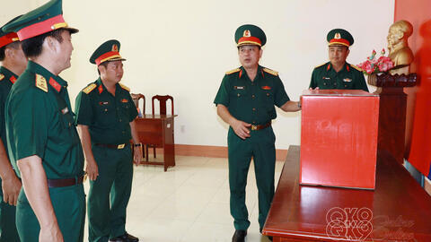 Bộ CHQS thành phố Cần Thơ kiểm tra công tác chuẩn bị bầu cử