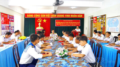 Đảng ủy Lữ đoàn 962 bồi dưỡng nghiệp vụ bí thư chi bộ, cấp ủy viên cơ sở