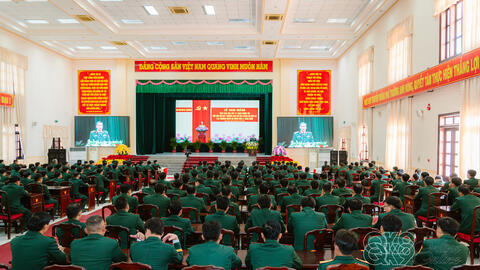 Quân khu 9 khai giảng đào tạo Cao cấp lý luận chính trị cho cán bộ Ban CHQS cấp xã