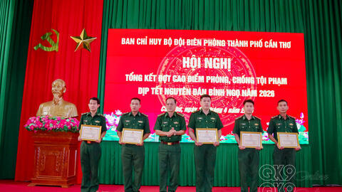 Bộ đội biên phòng Cần Thơ tổng kết đợt cao điểm phòng, chống tội phạm dịp Tết Nguyên đán Bính Ngọ 2026