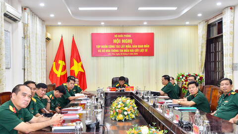 Bộ Quốc phòng tập huấn lấy mẫu, bàn giao mẫu và số hóa thông tin mẫu hài cốt liệt sĩ