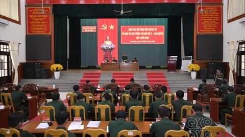Bộ CHQS tỉnh An Giang sinh hoạt đối thoại dân chủ cơ sở với Ban Chỉ huy PTKV 2 -  Long Xuyên