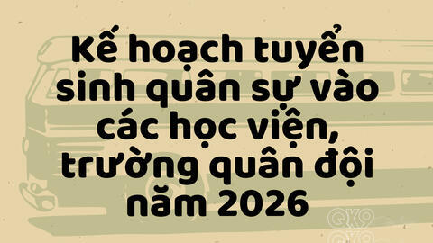 Công bố đề tham khảo thi đánh giá năng lực vào các trường Quân đội