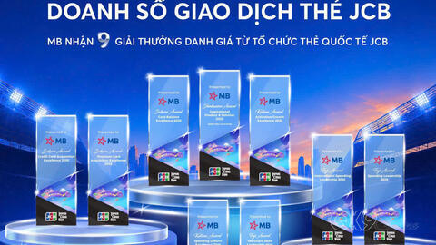 MB nhận 09 giải thưởng danh giá từ JCB