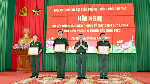Bộ đội Biên phòng thành phố Cần Thơ hoàn thành tốt nhiệm vụ 6 tháng đầu năm
