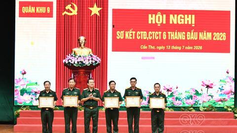 Quân khu 9: Dấu ấn nổi bật trong hoạt động công tác Đảng, công tác Chính trị 6 tháng đầu năm 2026