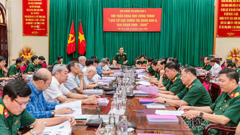 Nâng cao chất lượng công trình lịch sử Cục Chính trị Quân khu 9