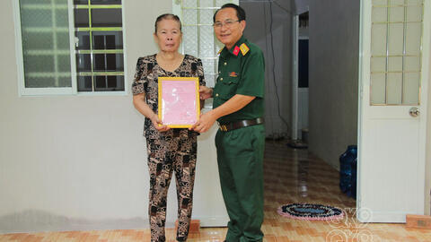 Bộ CHQS TP. Cần Thơ: Bàn giao "Nhà tình nghĩa”