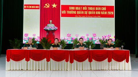 Trường Quân sự Quân khu 9: Phát huy dân chủ, củng cố đoàn kết