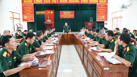 Quân Khu 9 kiểm tra kết quả thực hiện nhiệm vụ đối với Ban CHQS cấp xã, Bộ CHQS tỉnh Vĩnh Long