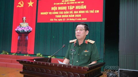 Ủy ban Dân số, Gia đình và Trẻ em Bộ Quốc phòng tập huấn nghiệp vụ công tác dân số, gia đình và trẻ em toàn quân