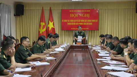 Bộ đội Biên phòng tỉnh An Giang quán triệt chuyên đề Công tác trinh sát