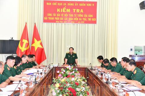 Ban Chỉ đạo 35 Đảng ủy Quân khu 9: Kiểm tra tại Sư đoàn 8 và Lữ đoàn Công binh 25