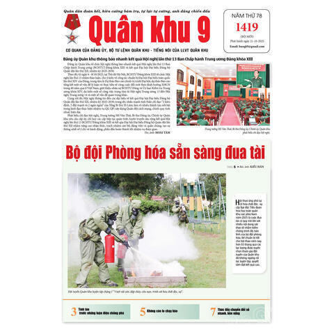 Số báo 1419, ra ngày 21/10/2025