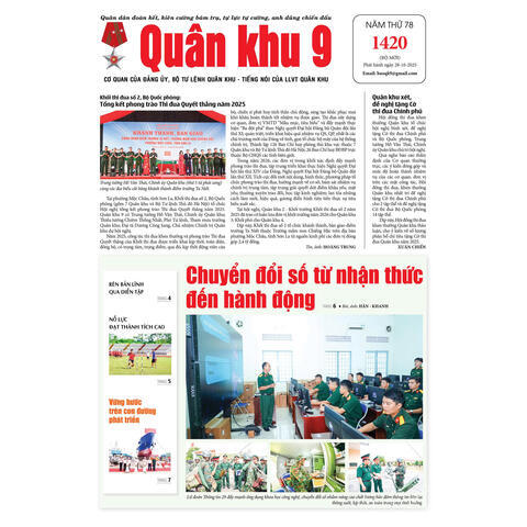 Số báo in 1420 (ngày 28/10/2025)