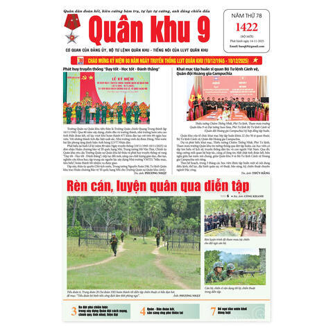 Số báo in 1422, ra ngày 14/11/2025