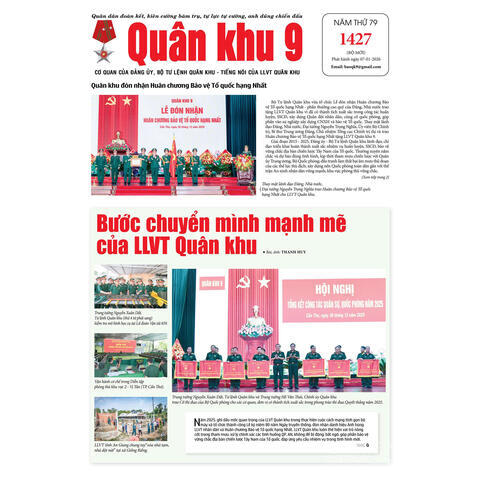 Báo in số 1427, ra ngày 07/01/2025