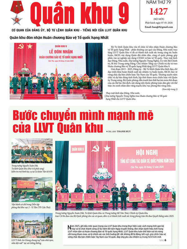 Báo in số 1427, ra ngày 07/01/2025